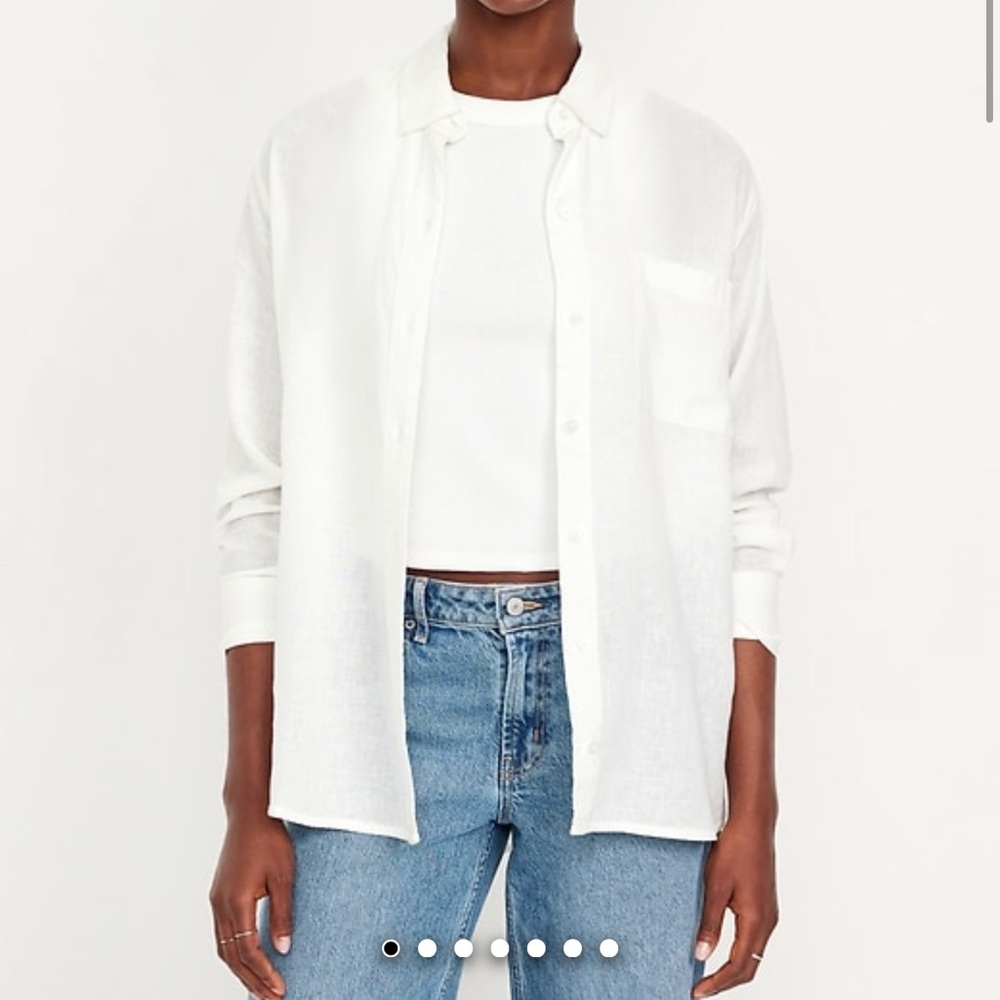 Old Navy White Button Down Shirt